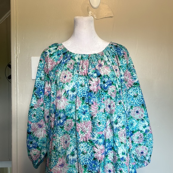 Tuckernuck Frances Valentine Bliss Mini Dress Chrysanthemum Blue Size Small - Picture 5 of 11